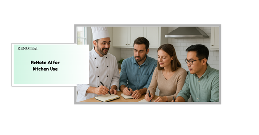 How Chefs Can Use ReNote AI to Make Cooking Faster, Smarter, and More Organized